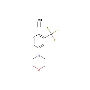 4-(4-ethynyl-3-(trifluoromethyl)phenyl)morpholine