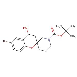 tert-butyl 6-bromo-4-hydroxyspiro[chromane-2,3'-piperidine]-1'-carboxylate