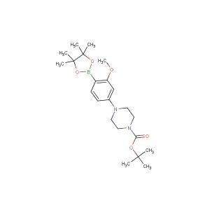 tert-butyl 4-(3-methoxy-4-(4,4,5,5-tetramethyl-1,3,2-dioxaborolan-2-yl)phenyl)piperazine-1-carboxylate