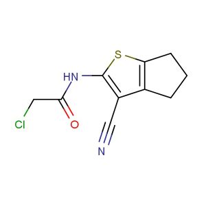 2-chloro-N-(3-cyano-5,6-dihydro-4H-cyclopenta[b]thiophen-2-yl)acetamide