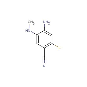 4-amino-2-fluoro-5-(methylamino)benzonitrile