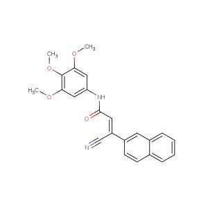 (Z)-3-cyano-3-(naphthalen-2-yl)-N-(3,4,5-trimethoxyphenyl)acrylamide