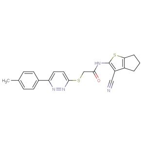 N-(3-cyano-5,6-dihydro-4H-cyclopenta[b]thiophen-2-yl)-2-((6-(p-tolyl)pyridazin-3-yl)thio)acetamide