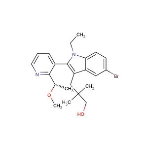 (S)-3-(5-Bromo-1-ethyl-2-(2-(1-methoxyethyl)pyridin-3-yl)-1H-indol-3-yl)-2,2-dimethylpropan-1-ol