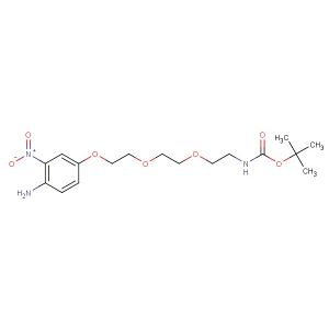 tert-butyl (2-(2-(2-(4-amino-3-nitrophenoxy)ethoxy)ethoxy)ethyl)carbamate