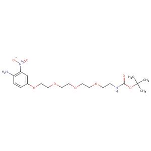 tert-butyl (2-(2-(2-(2-(4-amino-3-nitrophenoxy)ethoxy)ethoxy)ethoxy)ethyl)carbamate