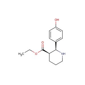 ethyl (2S,3R)-2-(4-hydroxyphenyl)piperidine-3-carboxylate