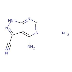 4-amino-1H-pyrazolo[3,4-d]pyrimidine-3-carbonitrile ammonia