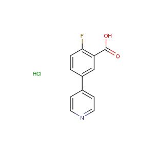 2-fluoro-5-(pyridin-4-yl)benzoic acid hydrochloride