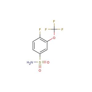 4-fluoro-3-(trifluoromethoxy)benzenesulfonamide