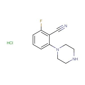 2-fluoro-6-(piperazin-1-yl)benzonitrile hydrochloride