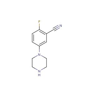 2-fluoro-5-(piperazin-1-yl)benzonitrile
