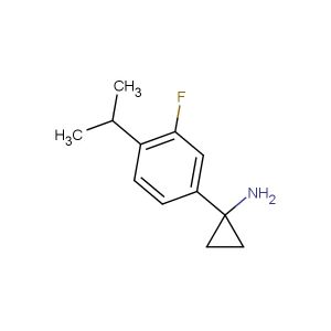 1-(3-fluoro-4-isopropylphenyl)cyclopropanamine