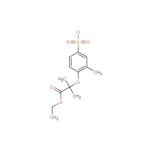 ethyl 2-(4-(chlorosulfonyl)-2-methylphenoxy)-2-methylpropanoate