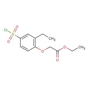 ethyl 2-(4-(chlorosulfonyl)-2-ethylphenoxy)acetate