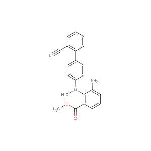 methyl 3-amino-2-((2'-cyano-[1,1'-biphenyl]-4-yl)(methyl)amino)benzoate