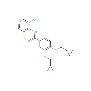 3,4-bis(cyclopropylmethoxy)-N-(3,5-dichloropyridin-4-yl)benzamide