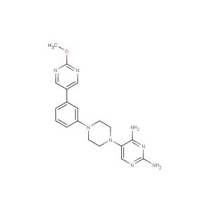 5-(4-(3-(2-methoxypyrimidin-5-yl)phenyl)piperazin-1-yl)pyrimidine-2,4-diamine