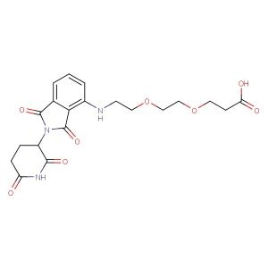 Pomalidomide-PEG2-COOH  (Synonyms: Pomalidomide 4'-PEG2-acid)