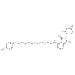 Pomalidomide-PEG4-Ph-NH2(Synonyms: Cereblon Ligand-Linker Conjugates 9; E3 Ligase Ligand-Linker Conjugates 2)