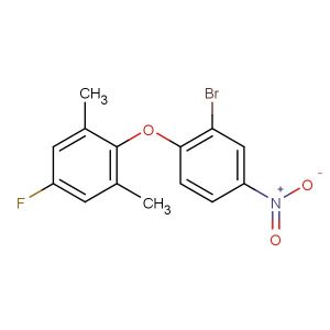 2-(2-bromo-4-nitrophenoxy)-5-fluoro-1,3-dimethylbenzene