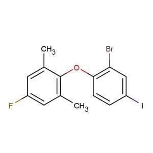 2-(2-bromo-4-iodophenoxy)-5-fluoro-1,3-dimethylbenzene