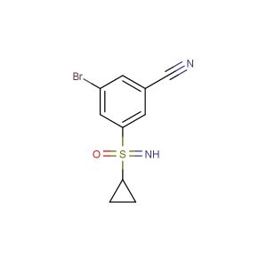 3-bromo-5-(cyclopropanesulfonimidoyl)benzonitrile