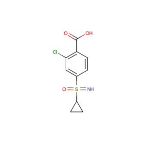 2-chloro-4-(cyclopropanesulfonimidoyl)benzoic acid