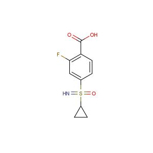 4-(cyclopropanesulfonimidoyl)-2-fluorobenzoic acid