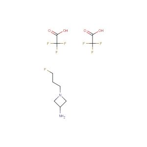 1-(3-fluoropropyl)azetidin-3-amine bis(2,2,2-trifluoroacetate)