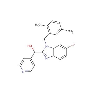 (6-bromo-1-(2,5-dimethylbenzyl)-1H-benzo[d]imidazol-2-yl)(pyridin-4-yl)methanol