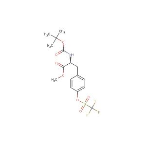(R)-methyl 2-((tert-butoxycarbonyl)amino)-3-(4-(((trifluoromethyl)sulfonyl)oxy)phenyl)propanoate