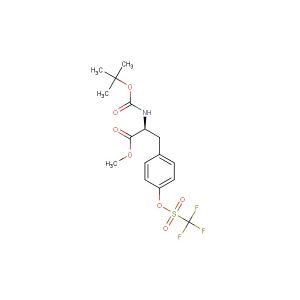 (S)-methyl 2-((tert-butoxycarbonyl)amino)-3-(4-(((trifluoromethyl)sulfonyl)oxy)phenyl)propanoate