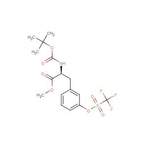 (S)-methyl 2-((tert-butoxycarbonyl)amino)-3-(3-(((trifluoromethyl)sulfonyl)oxy)phenyl)propanoate