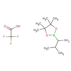 2-methyl-1-(4,4,5,5-tetramethyl-1,3,2-dioxaborolan-2-yl)propan-1-amine 2,2,2-trifluoroacetate