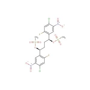 (1S,4S)-1,4-bis(4-chloro-2-fluoro-5-nitrophenyl)butane-1,4-diyl dimethanesulfonate