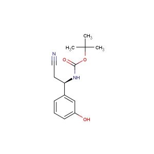 (R)-tert-butyl (2-cyano-1-(3-hydroxyphenyl)ethyl)carbamate