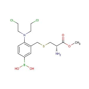 (S)-(3-(((2-amino-3-methoxy-3-oxopropyl)thio)methyl)-4-(bis(2-chloroethyl)amino)phenyl)boronic acid