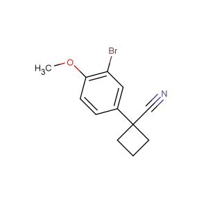 1-(3-bromo-4-methoxyphenyl)cyclobutanecarbonitrile