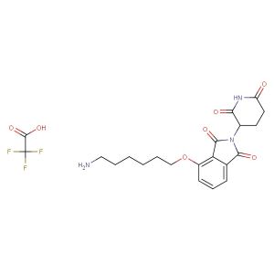 4-((6-aminohexyl)oxy)-2-(2,6-dioxopiperidin-3-yl)isoindoline-1,3-dione 2,2,2-trifluoroacetate