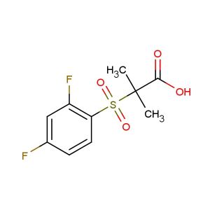 2-((2,4-difluorophenyl)sulfonyl)-2-methylpropanoic acid