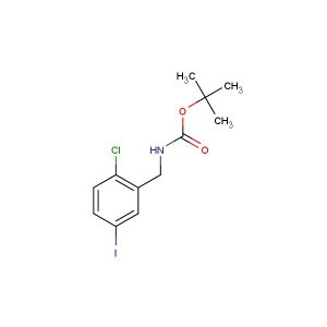 tert-butyl 2-chloro-5-iodobenzylcarbamate