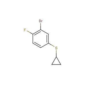 (3-bromo-4-fluorophenyl)(cyclopropyl)sulfane