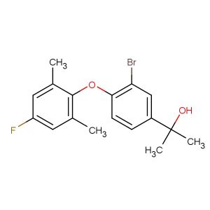 2-(3-bromo-4-(4-fluoro-2,6-dimethylphenoxy)phenyl)propan-2-ol