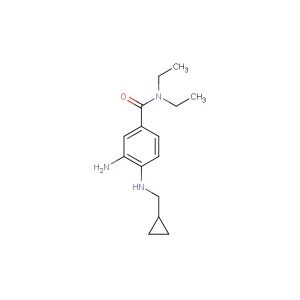 3-amino-4-((cyclopropylmethyl)amino)-N,N-diethylbenzamide