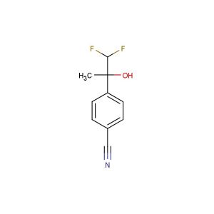 4-(1,1-difluoro-2-hydroxypropan-2-yl)benzonitrile