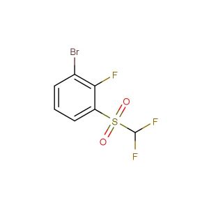 1-bromo-3-((difluoromethyl)sulfonyl)-2-fluorobenzene
