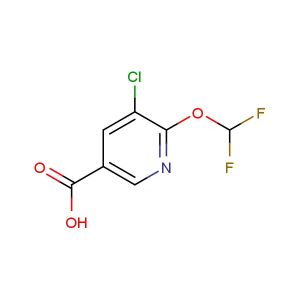 5-chloro-6-(difluoromethoxy)nicotinic acid