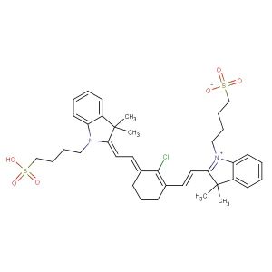 4-(2-((E)-2-((E)-2-chloro-3-(2-((E)-3,3-dimethyl-1-(4-sulfobutyl)indolin-2-ylidene)ethylidene)cyclohex-1-en-1-yl)vinyl)-3,3-dimethyl-3H-indol-1-ium-1-yl)butane-1-sulfonate