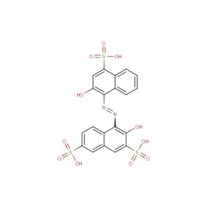 3-hydroxy-4-((2-hydroxy-4-sulfonaphthalen-1-yl)diazenyl)naphthalene-2,7-disulfonic acid